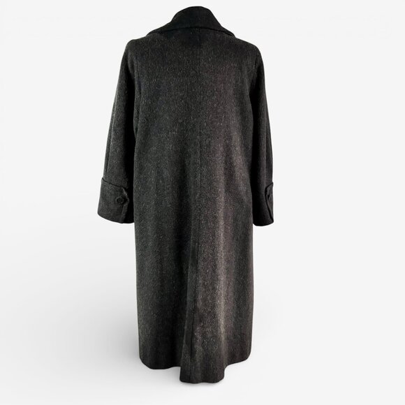 1950s Midcentury Gray Wool Coat M/L - Picture 6 of 10